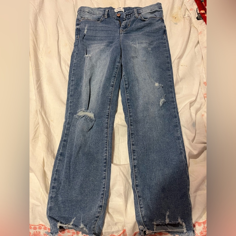 Nicole Miller Soho High Rise Slim Straight Denim Jeans